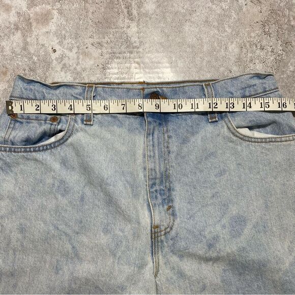 Vintage Levis 551 Thrashed Bleached Baggy Taper Mom Jean 32" Y2K - Picture 3 of 8
